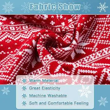 HOMIMP Dog Sweater Argyle - Warm Sweater Winter Clothes Puppy Soft Coat, Ugly Dog Sweater for Small Medium and Large Dogs, Pet Clothing Boy Girl