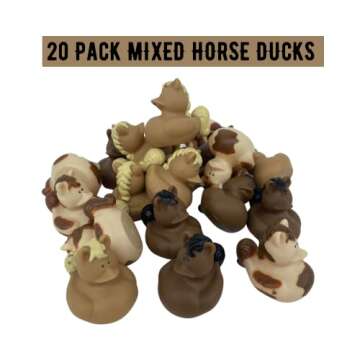Buck Buck Bronco Rubber Horse Ducks - 20 Pack Fun