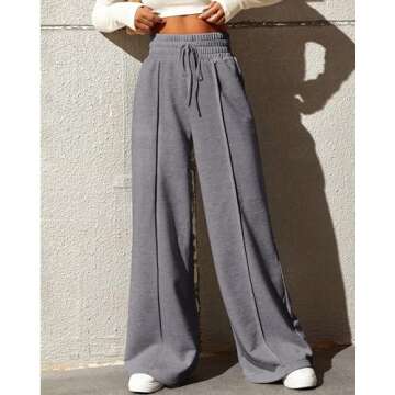 BTFBM Womens Sweatpants Oversized Joggers Fall Fashion Outfits Y2k Clothes 2024 with Pockets(Solid Dark Grey,Small)
