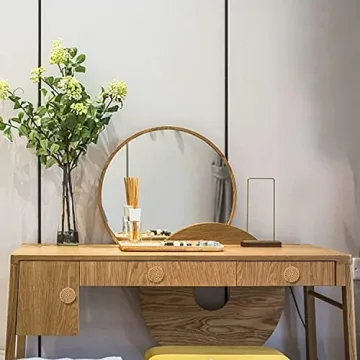 Chic Boho Rattan Cabinet Dresser Knobs - 24 Pack in Natural Wood