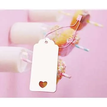 Tupalizy 7 Inch Nylon Hang Tag Strings - 120PCS Pink