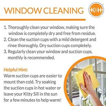 K&H Extra-Deep Pet Cat Window Bed with Heater
