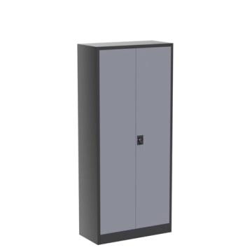 MIIIKO Lockable Metal Storage Cabinet with Adjustable Shelves