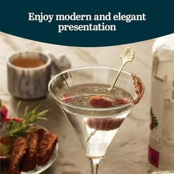 Libbey Paneled Martini Glasses Set for Elegant Cocktails