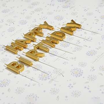 Happy Birthday Letters Candles for Cake Toppers