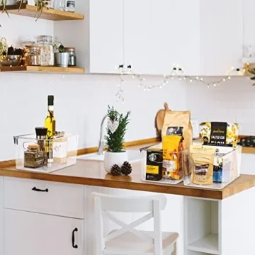 Sorbus Clear Plastic Storage Bins for Home Organization