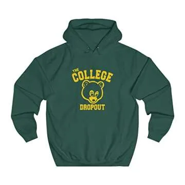 Trendy College Dropout Hoodie in Maroon for All