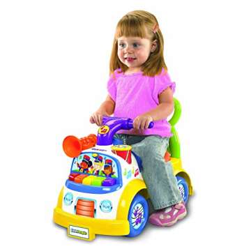 Fisher-Price Little People Music Parade Ride-On, Plays 5 Marching Tunes & Other Sounds! Perfect for ...