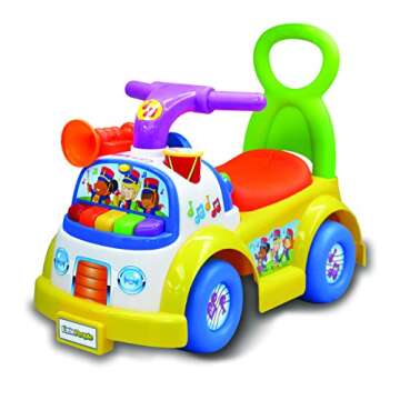 Fisher-Price Little People Music Parade Ride-On, Plays 5 Marching Tunes & Other Sounds! Perfect for Toddler Boys & Girls Ages 1, 2, & 3 Years Old - Helps Foster Motor Skills