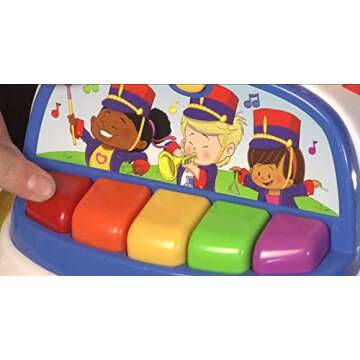 Fisher-Price Little People Music Parade Ride-On, Plays 5 Marching Tunes & Other Sounds! Perfect for Toddler Boys & Girls Ages 1, 2, & 3 Years Old - Helps Foster Motor Skills