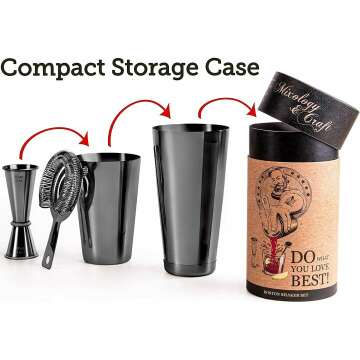 Professional Cocktail Shaker Set for Bartenders