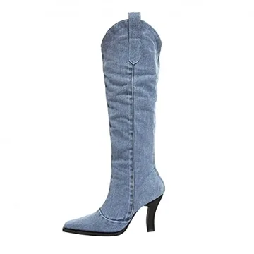 Stylish Hbeylia Knee High Dress Pump Boots for Women