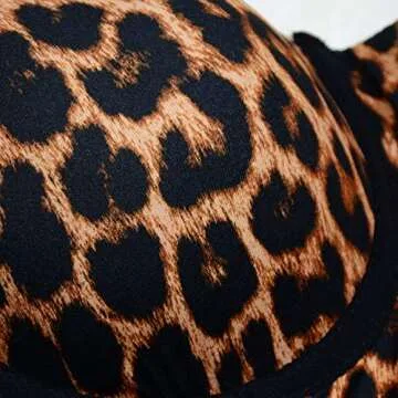 ELLACCI Women's Leopard Print Bustier Crop Tops Sexy Sleeveless Brown Women Corset Top X-Small