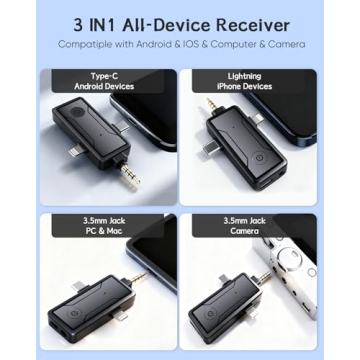 Wireless Mini Lavalier Microphone for All Devices