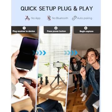 Wireless Mini Lavalier Microphone for All Devices