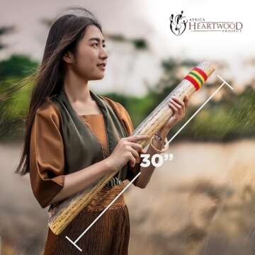 30" Authentic Handcrafted Cactus Rainstick from Chile