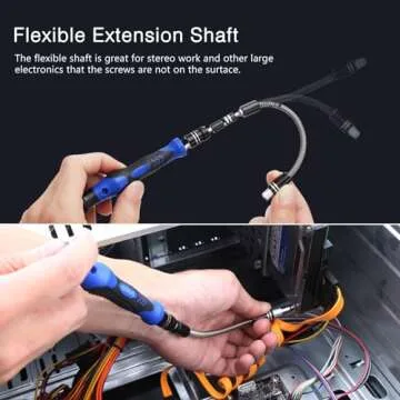 ORIA Precision Screwdriver Set, 60 in 1 Small Screwdriver Set with 56 Precision Bits, Portable Repair Tool Kit, Magnetic Screw Driver Kit with Extension Rod for Smartphone, PC, Watch,Toys, Blue