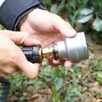 STYDDI Garden Hose Quick Connect Fittings Coupler, Metal Hose Fitting Quick Connector 3/4 Inch GHT M...