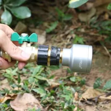 STYDDI Garden Hose Quick Connect Fittings Coupler, Metal Hose Fitting Quick Connector 3/4 Inch GHT Male and Female - No Leaks Water Hoses Quick Disonnect Adapter, 4 Set