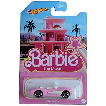 Mattel Hot Wheels Barbie The Movie 1956 Corvette - Collector's Car