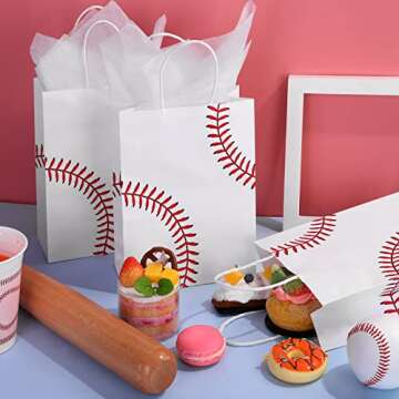 Durony Baseball Party Favor Bags - Fun Treat Bags Pack