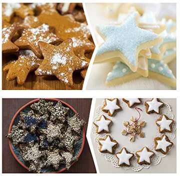 Kyerbaino Star Cookie Cutter Set - 5Pcs Baking Molds