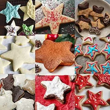 Kyerbaino Star Cookie Cutter Set - 5Pcs Baking Molds