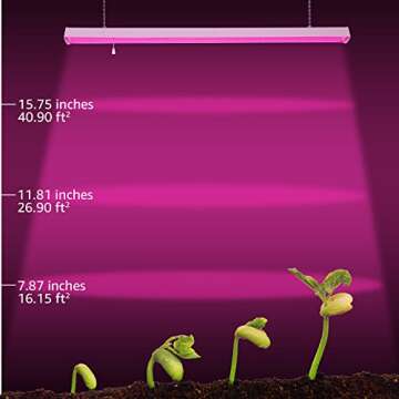 LEONLITE 4 ft LED Grow Light - Perfect for Indoor Gardening