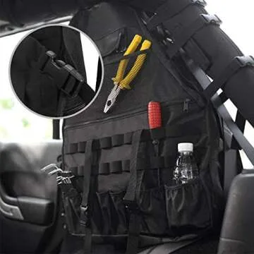 SUPAREE Roll Bar Storage Bags for Jeep Wrangler