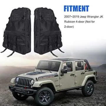 SUPAREE Roll Bar Storage Bags for Jeep Wrangler