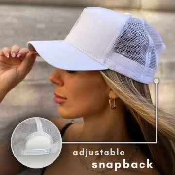 Trendy Truckers: 2 Pack Adjustable Cotton Hats