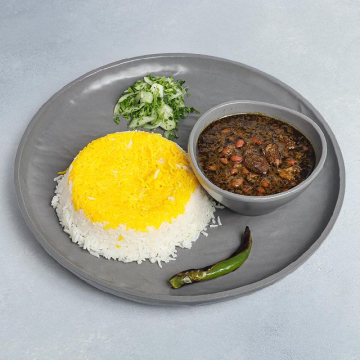 چلو قرمه سبزی