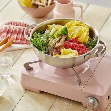 Dr.HOWS Twinkle Butane Portable Gas stove with Carrying case, butane camp stove indoor gas stove por...