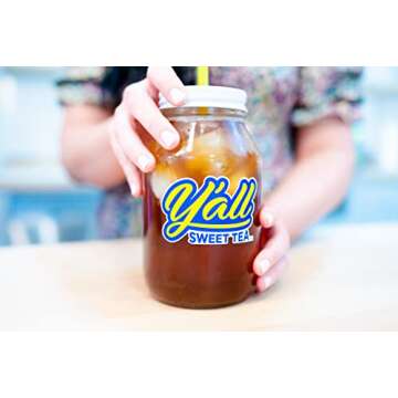 Y'all Sweet Tea - Iced Tea Bags One Gallon Size in 10 Gallons Per Pack Quick Brew Authentic Southern Ice Tea | As Seen on Shark Tank (Caffeinated)