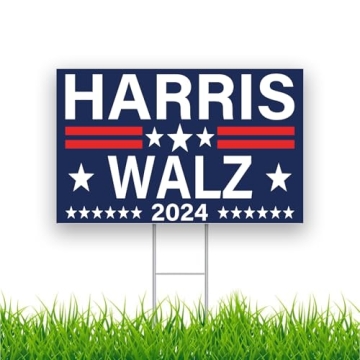Harris Waltz 2024 Yard Sign - Kamala Harris Election Supporter Sign