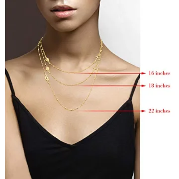 18K Gold Italian Rosary Cross Necklace for Women - Miabella