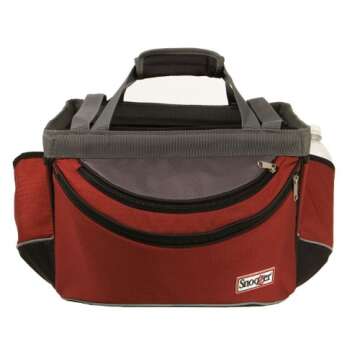 Snoozer Sporty Bike Basket, Red/Grey/Black