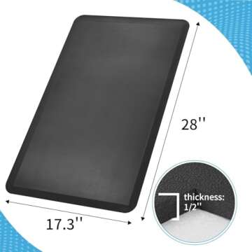 Art3d Anti Fatigue Mat - 1/2 Inch Cushioned Kitchen Mat -Comfort & Non Slip Cushion for Standing Des...