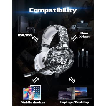 FEIYING 7.1 Surround Sound Gaming Headset Noise-Cancelling Mic