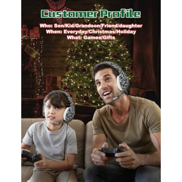 FEIYING 7.1 Surround Sound Gaming Headset Noise-Cancelling Mic