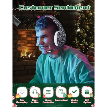 FEIYING 7.1 Surround Sound Gaming Headset Noise-Cancelling Mic