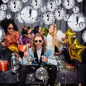 Buy Sumind 50 Pcs Reflective Disco Balls for Parties