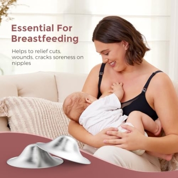 Momcozy Silver Nursing Cups for Breastfeeding Comfort