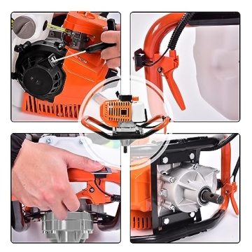 72CC Gas Auger with Drill Bits for Fence Garden Farm Digging