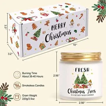 Enchanting Christmas Scented Candles Gift Set for Women
