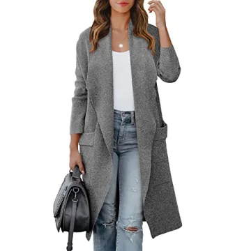 ANRABESS Women's Long Cardigan Sweater – Fall Fashion Essential for Effortless Style