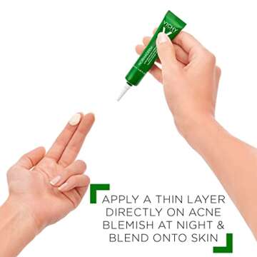 Vichy Normaderm S.O.S Acne Rescue Spot Corrector, 10% Sulfur & Glycolic Acid & Niacinamide, Blackhead Remover & Acne Spot Treatment For Face, Helps Clear & Prevent, Paraben & Oil Free