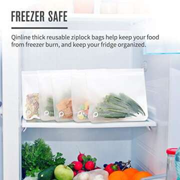 Pouchell Reusable Sandwich Bags, Eco-Friendly Food Storage