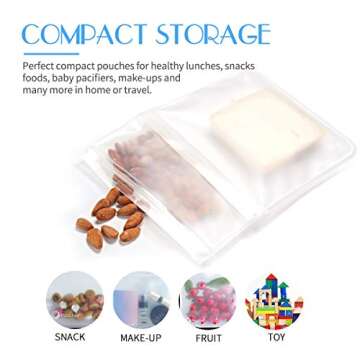 Pouchell Reusable Sandwich Bags, Eco-Friendly Food Storage