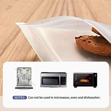 Pouchell Reusable Sandwich Bags, Eco-Friendly Food Storage